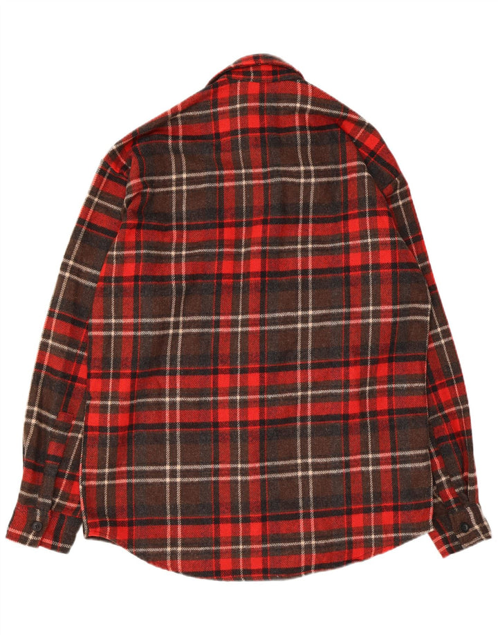 Vintage ανδρικό φανελένιο πουκάμισο μεγάλο κόκκινο μαλλί