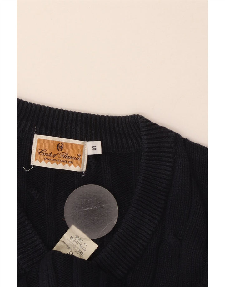 CONTE OF FLORENCE Γυναικείο πουλόβερ με λαιμόκοψη με V λαιμόκοψη UK 10 Small Navy Blue