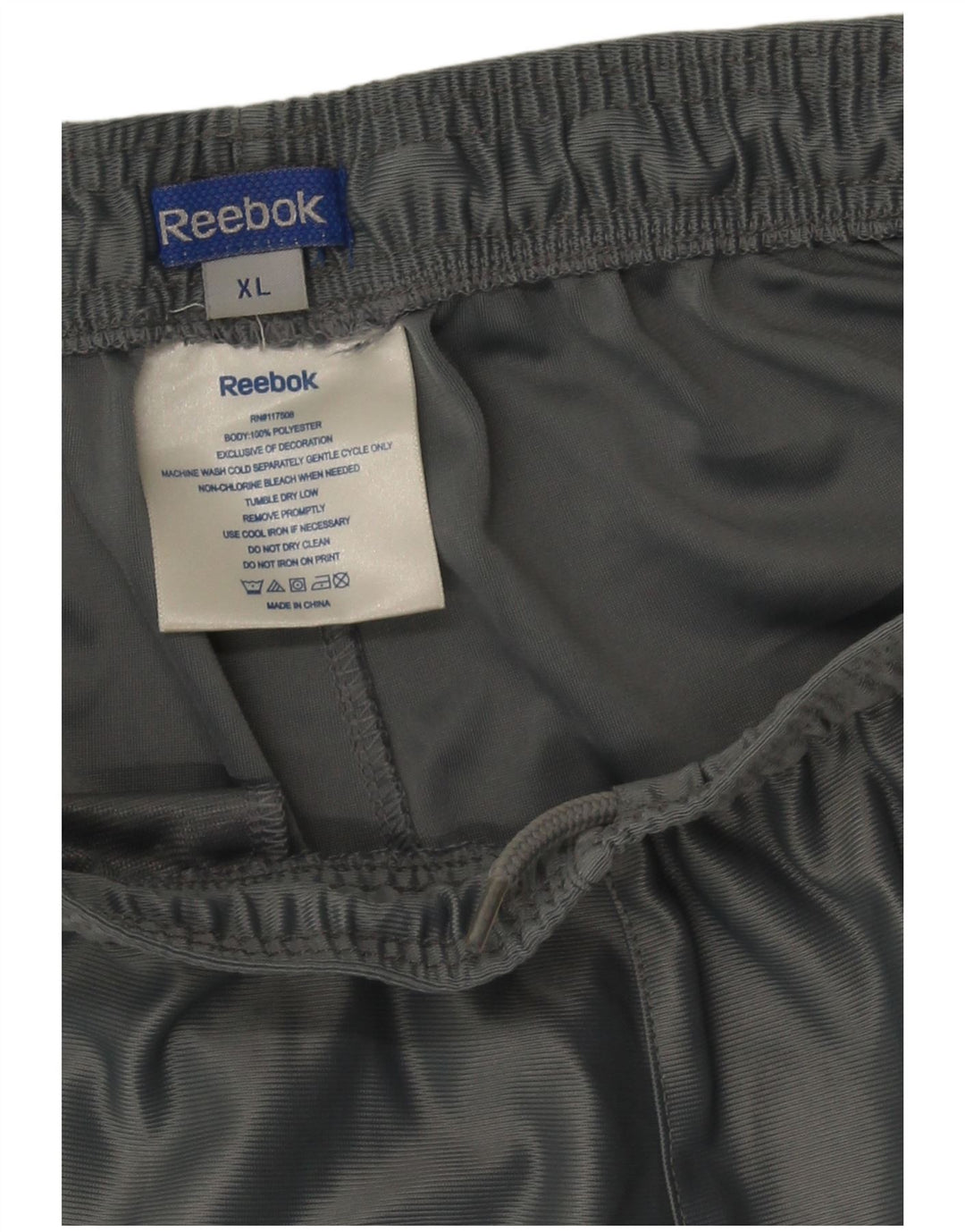 Ανδρικό αθλητικό σορτς Reebok με γκρι χρώμα πολυεστέρας XL