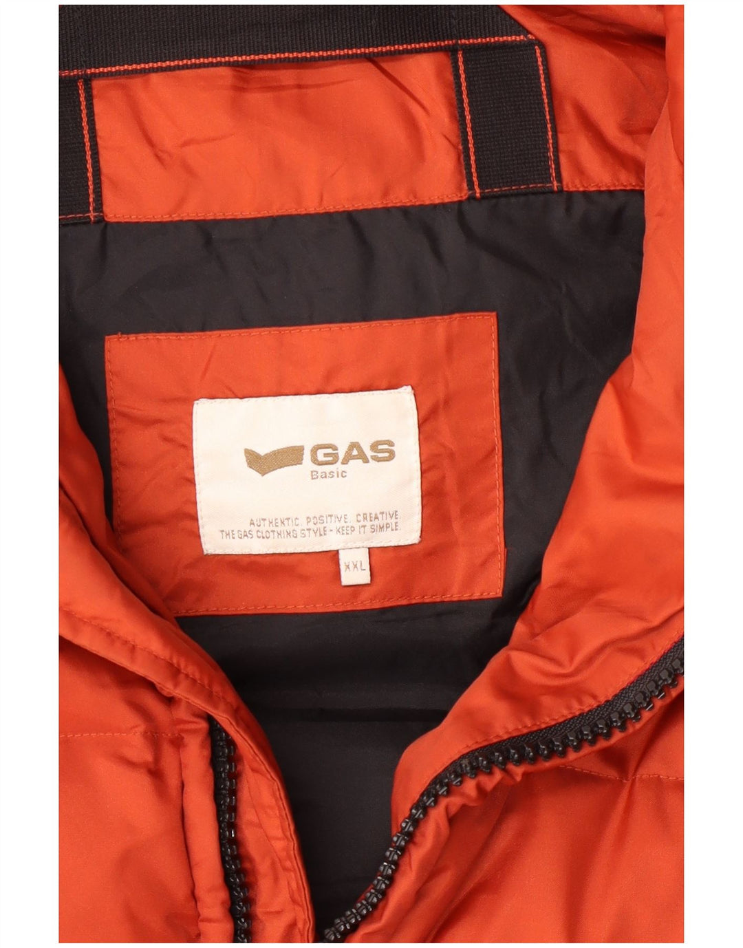Ανδρικό GAS Basic Hooded Jacket UK 2XL Orange Polyamide