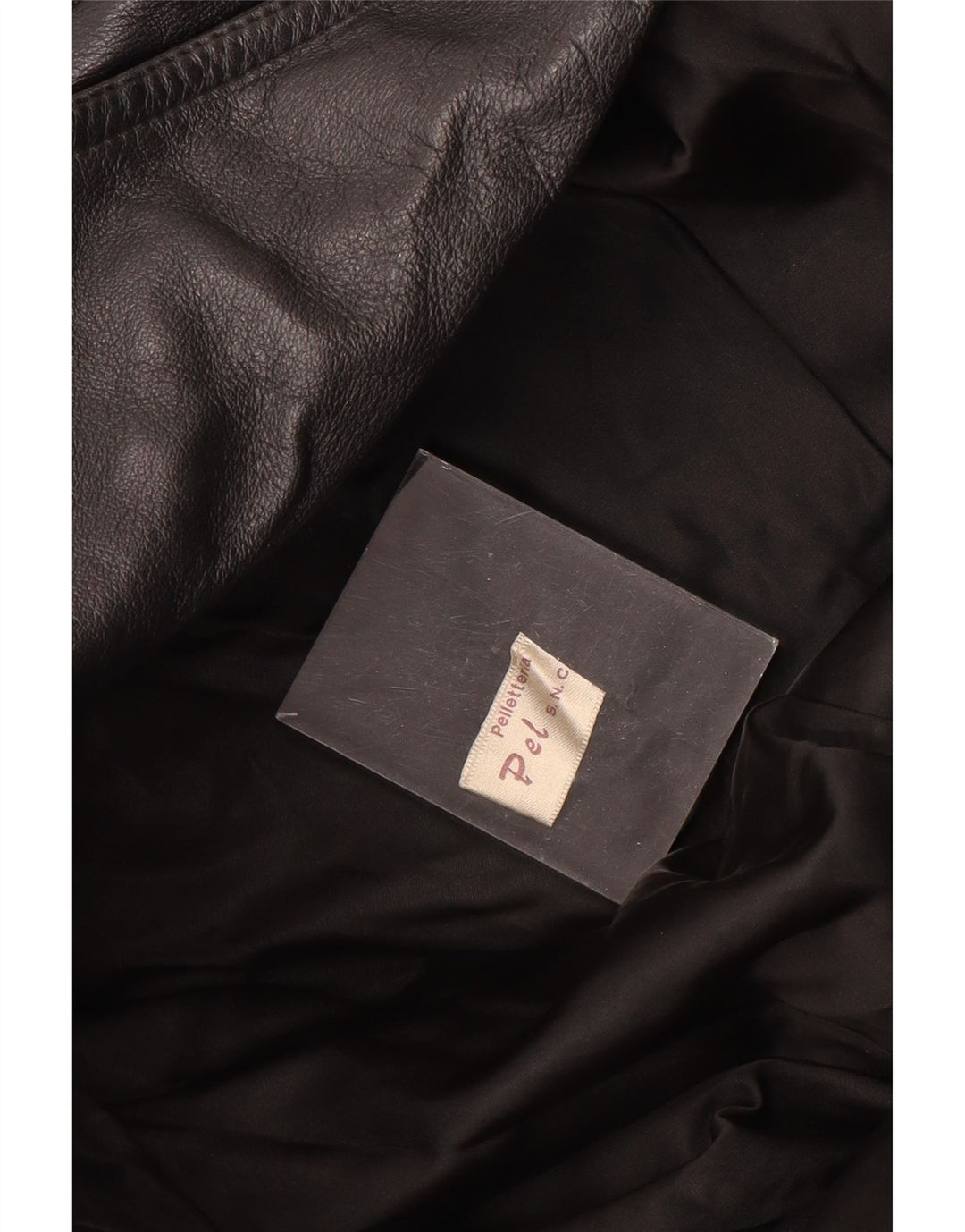 PELLETTERIA Γυναικείο Δερμάτινο Μπουφάν UK 20 2XL Μαύρο Δερμάτινο