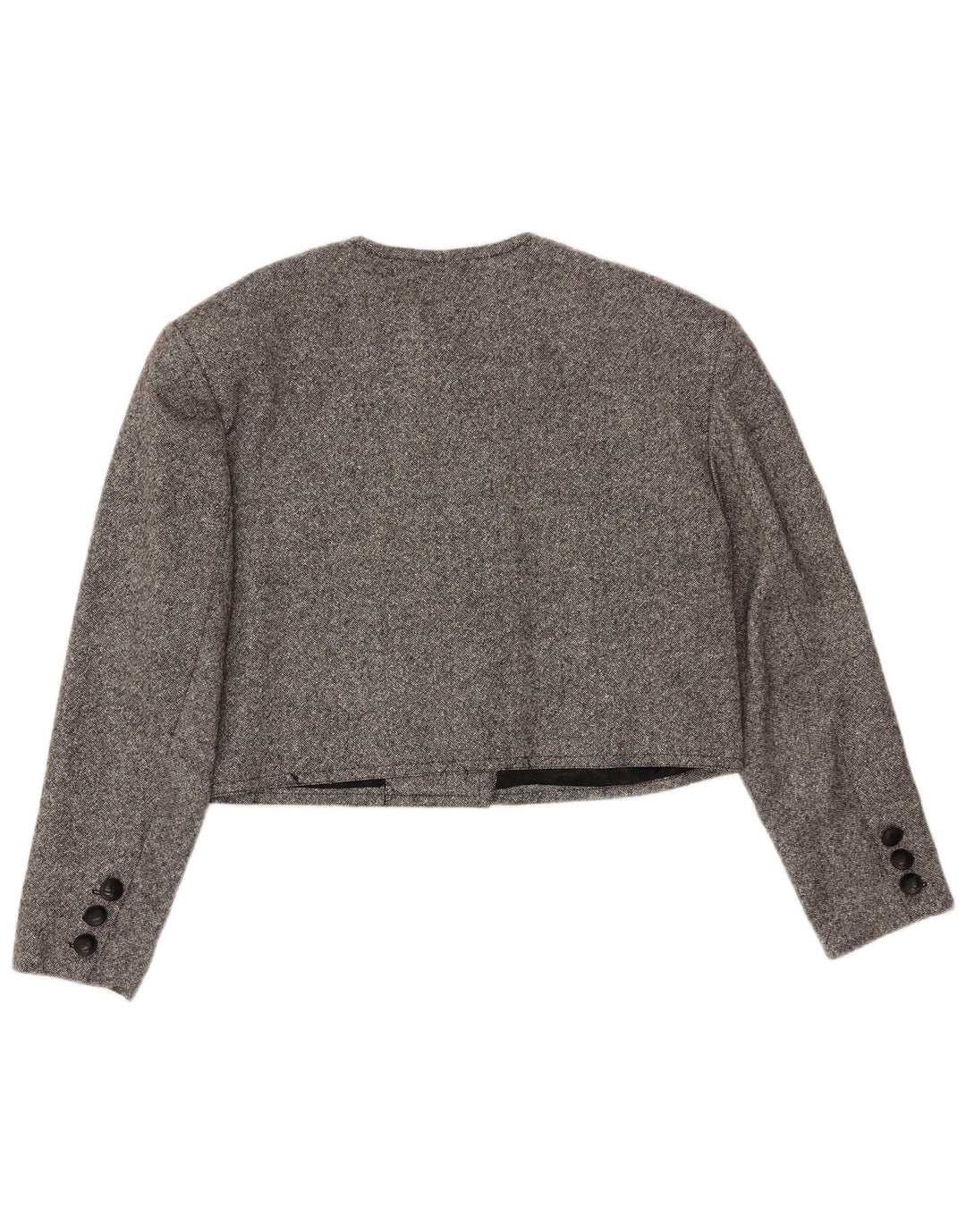 MONDI Γυναικείο μπουφάν μπολερό με διπλό στήθος EU 42 μεγάλο γκρι μαλλί