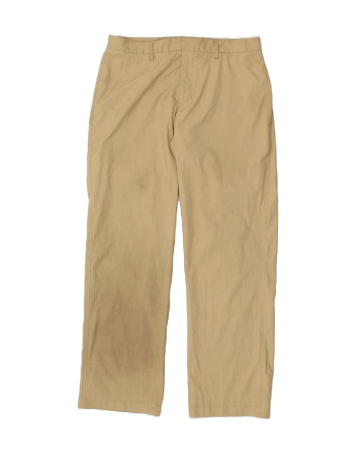 NIKE Mens Straight Chino Trousers Medium W34 L32 Beige Polyester Vintage Nike and Second-Hand Nike from Messina Hembry 