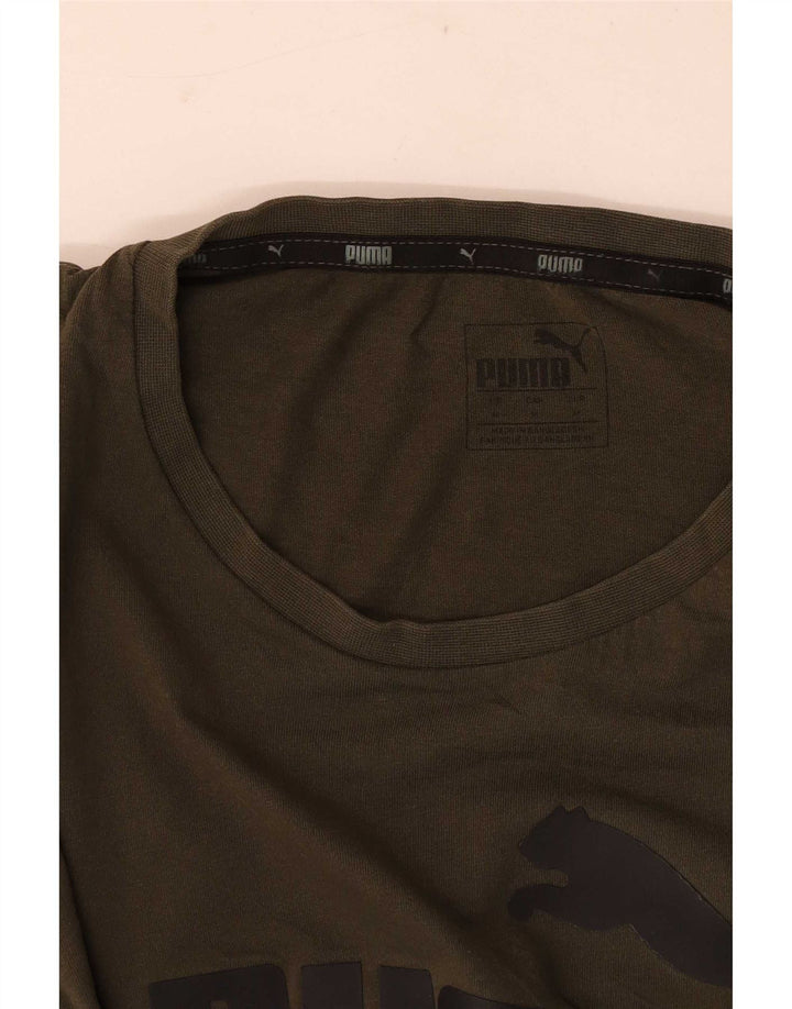 Ανδρικό γραφικό T-Shirt Puma Top Medium Khaki
