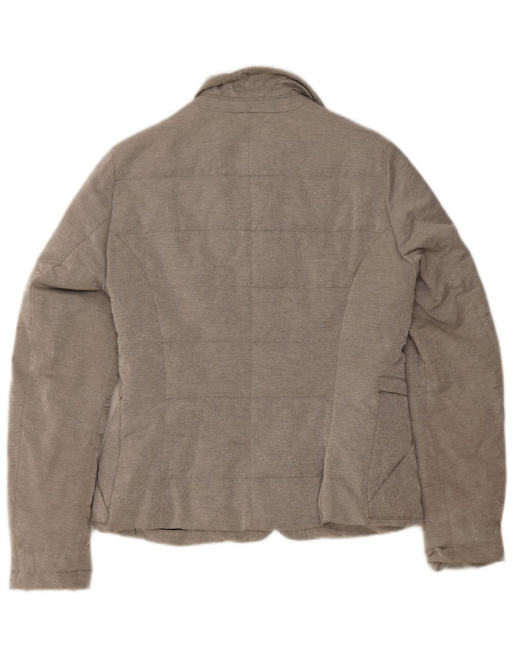 PEUTEREY Γυναικείο μπουφάν με επένδυση IT 44 Μεσαίο γκρι βαμβακερό