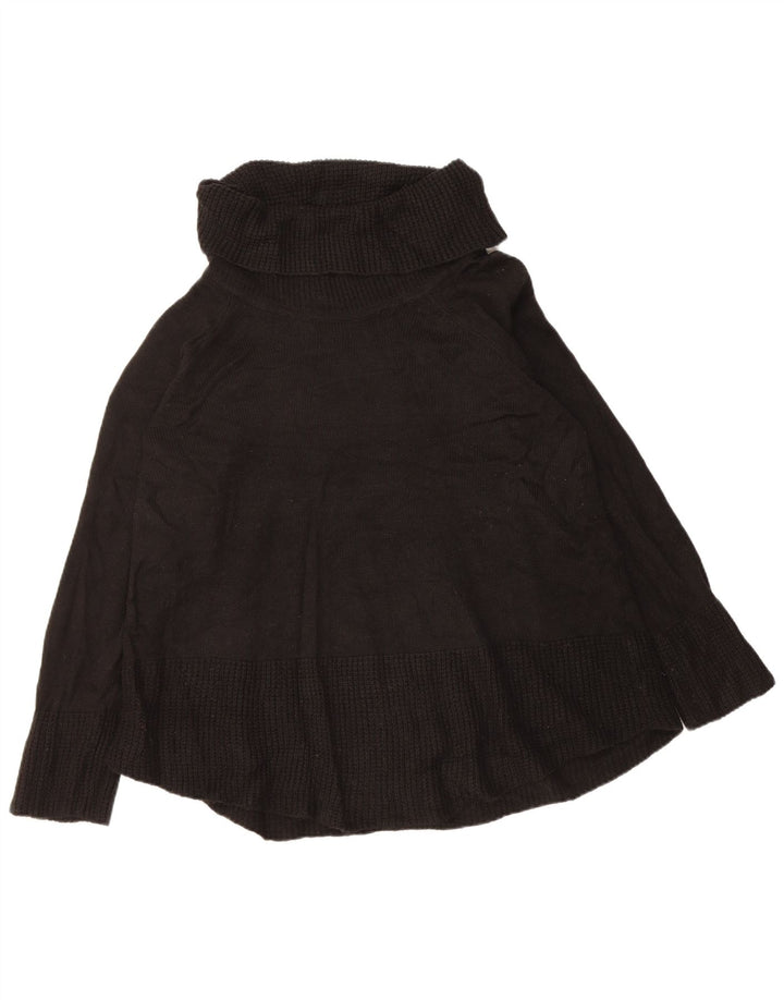 CALVIN KLEIN Γυναικείο πουλόβερ με ρολό λαιμόκοψη UK 18 XL μαύρο ακρυλικό