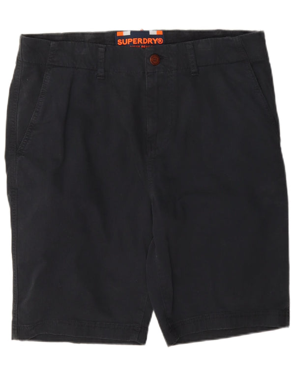 Ανδρικό σορτς Chino Superdry W32 Βαμβακερό μεσαίο ναυτικό μπλε