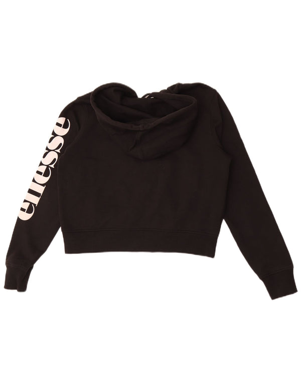 Γυναικείο πουλόβερ Ellesse Crop με φερμουάρ με κουκούλα UK 10 μικρό βαμβακερό