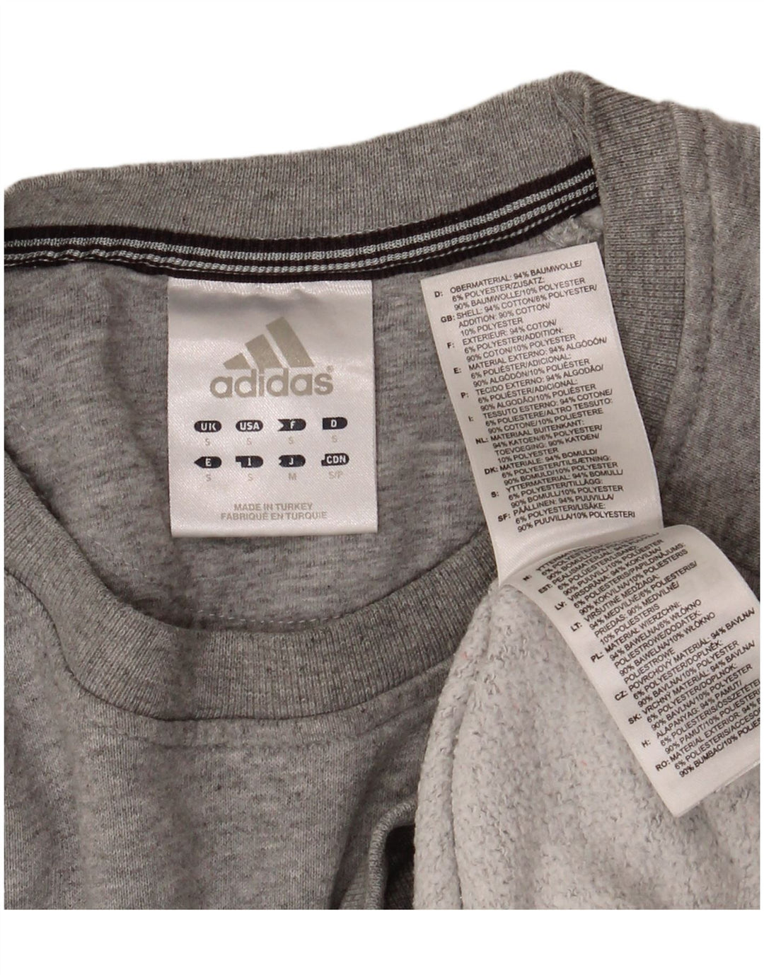Ανδρικό φούτερ ADIDAS Jumper Μικρό Γκρι Βαμβακερό