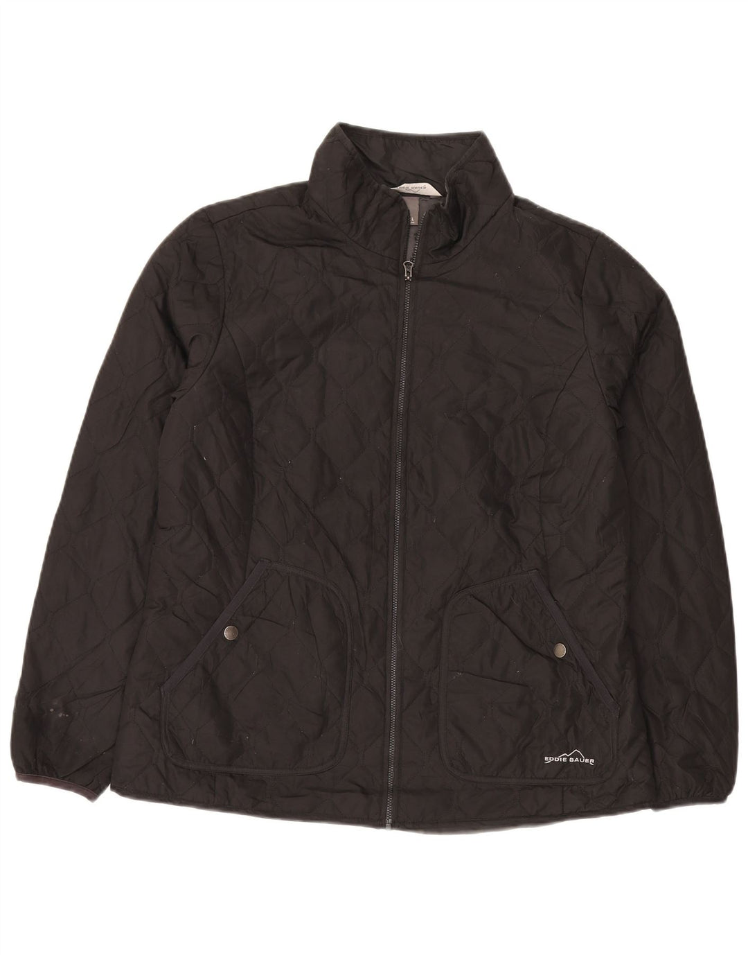 Γυναικείο καπιτονέ μπουφάν Eddie Bauer UK 16 μεγάλο μαύρο πολυεστέρα