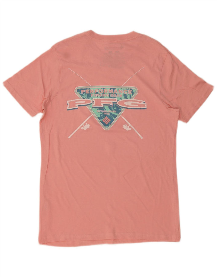Ανδρικό γραφικό μπλουζάκι Columbia Top Small Pink
