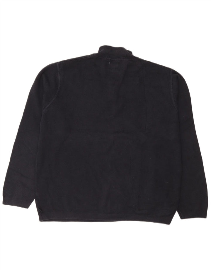 Ανδρικό πουλόβερ Marks & Spencer Blue Harbour με φερμουάρ XL Navy Blue
