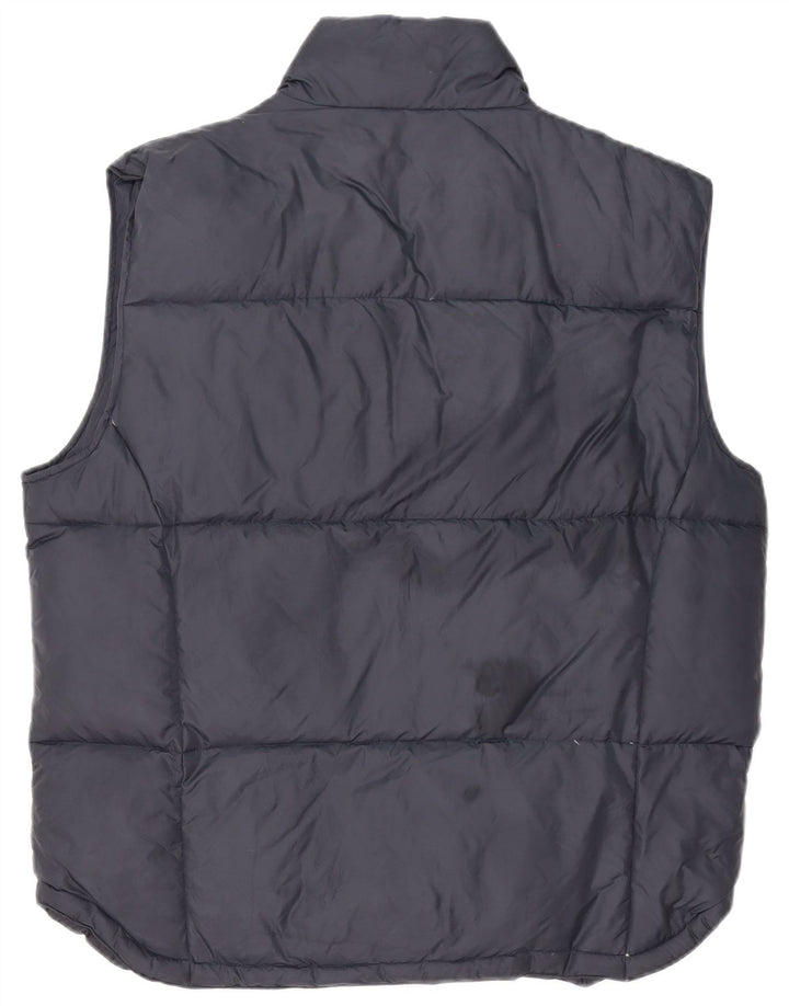 Asics Mens Padded Gilet UK 40 Large Navy Blue Nylon
