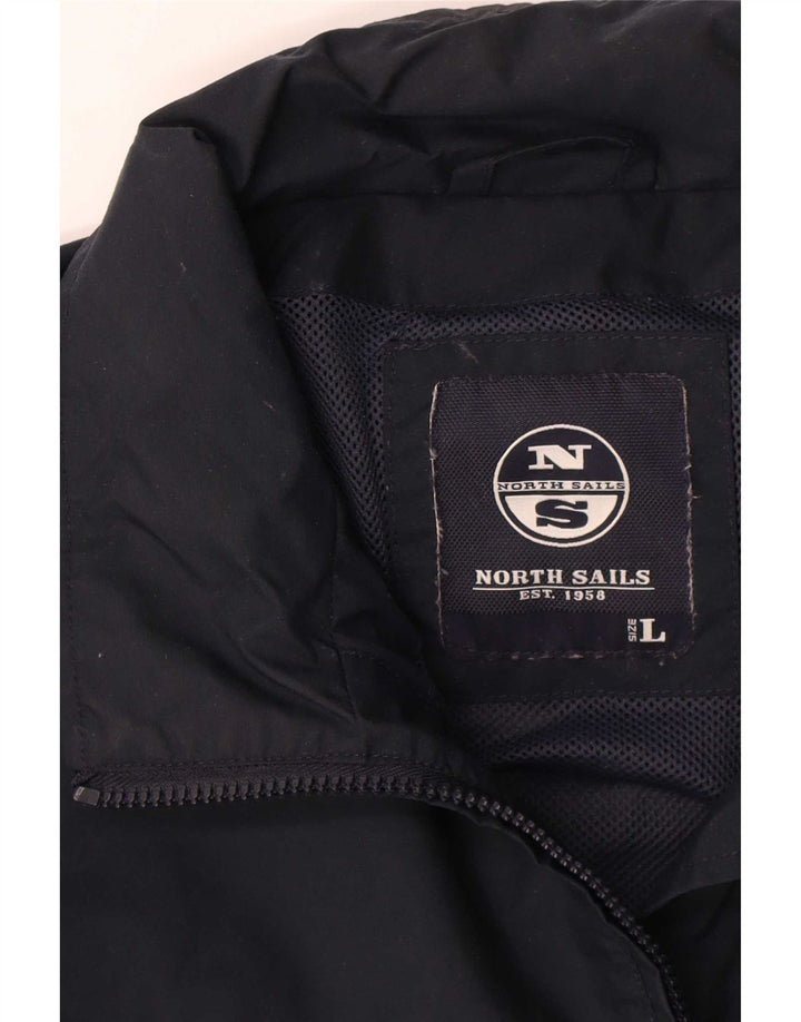 North Sails Γυναικείο Bomber Jacket UK 16 Large Navy Blue Polyamide