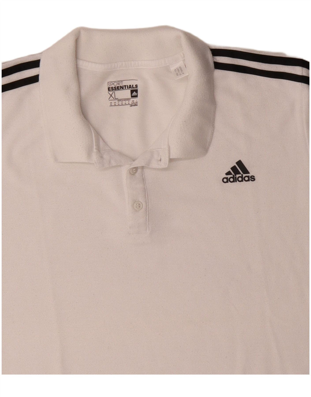 Ανδρικό πουκάμισο Adidas Climalite Polo XL Λευκό πολυεστέρα