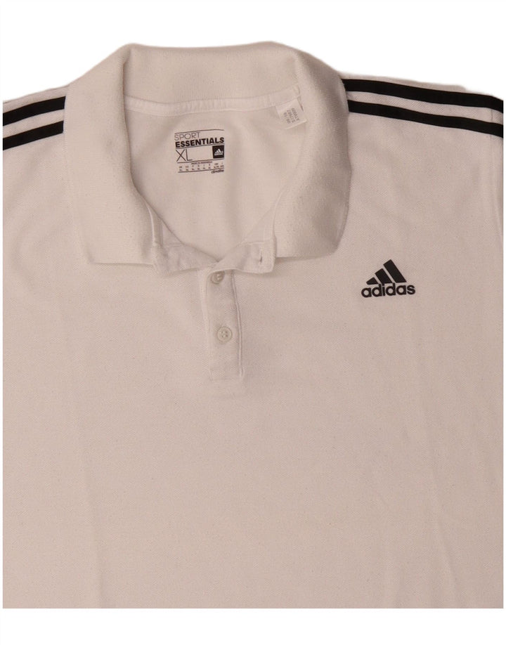 Ανδρικό πουκάμισο Adidas Climalite Polo XL Λευκό πολυεστέρα