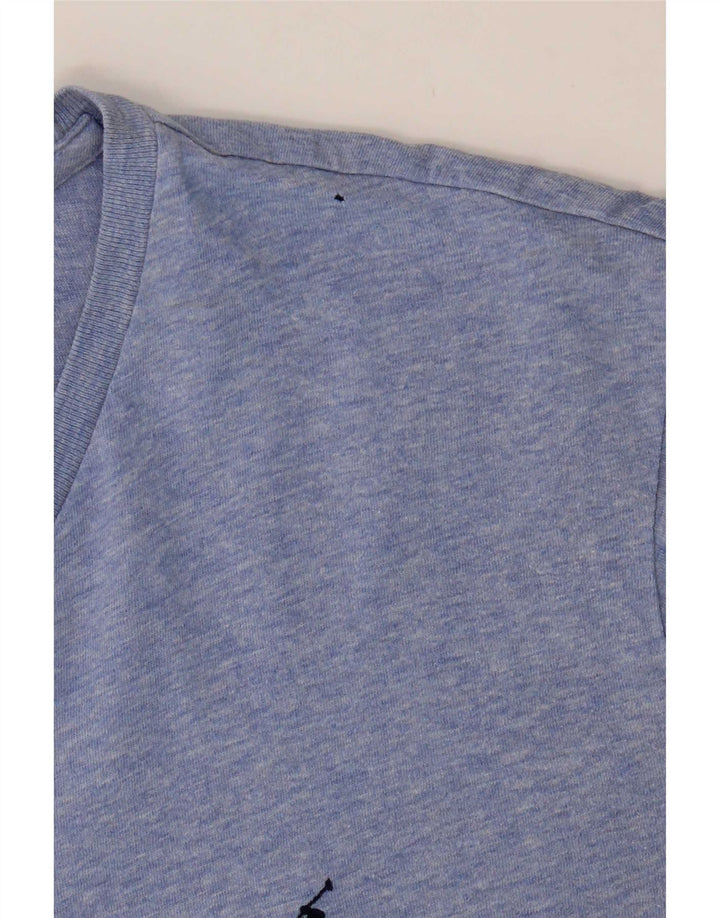 Ανδρικό T-Shirt Polo Ralph Lauren Τοπ μεσαίο μπλε βαμβακερό