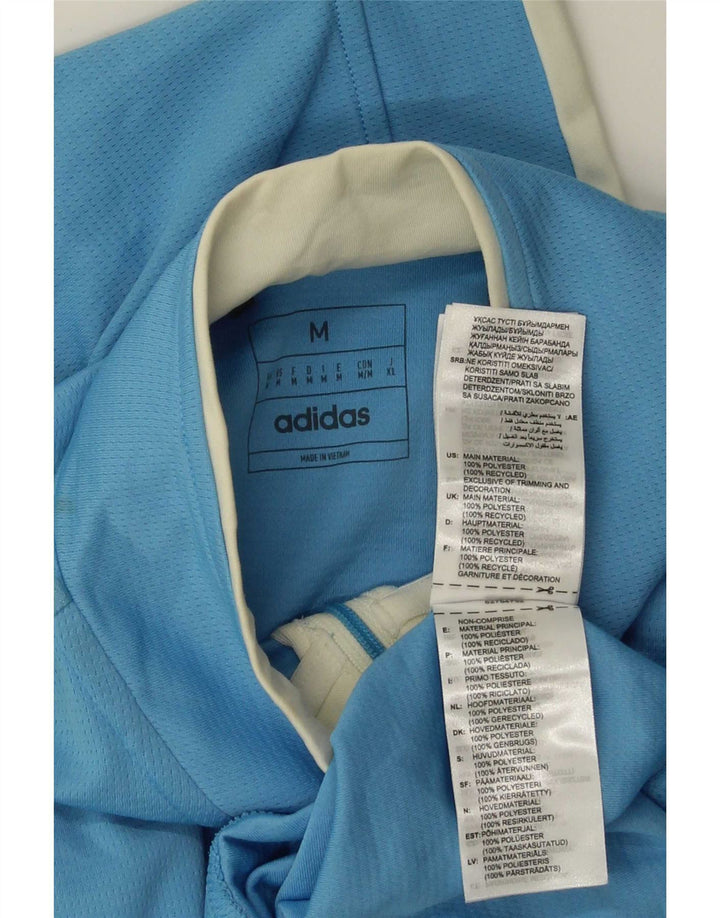 Ανδρική φόρμα πουλόβερ με φερμουάρ Adidas Top Medium Blue Polyester