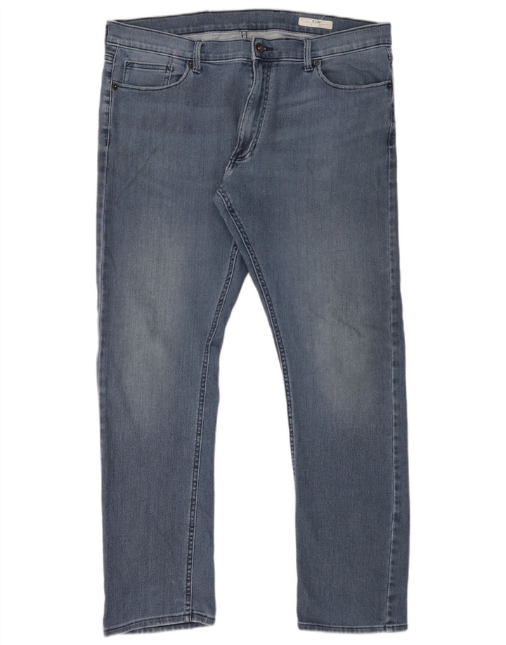 Marks & Spencer Ανδρικό Slim Τζιν W38 L31 Μπλε Βαμβακερό