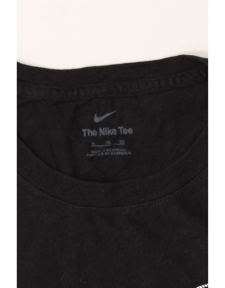 NIKE Mens Graphic T-Shirt Top XL Black Vintage Nike and Second-Hand Nike from Messina Hembry 