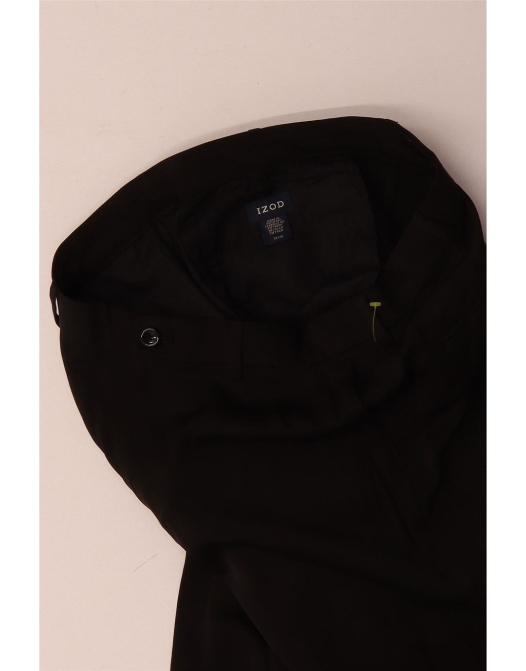 Ανδρικό ίσιο παντελόνι Chino Izod W34 L29 Μαύρο πολυεστέρα