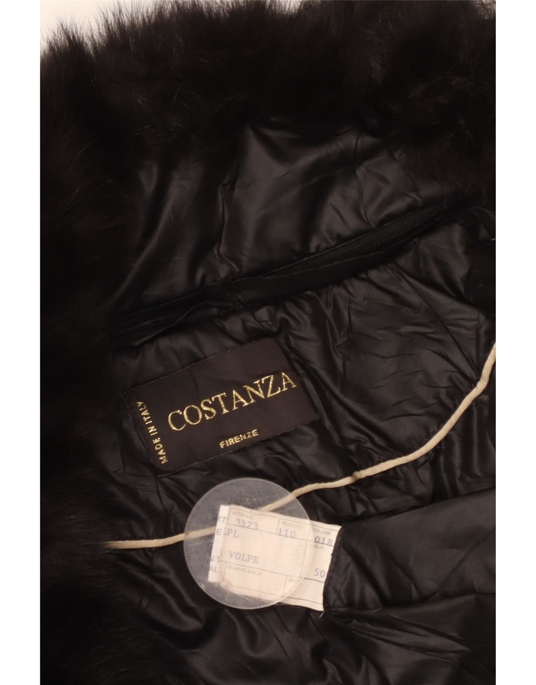 Γυναικείο καπιτονέ μπουφάν VINTAGE IT 50 XL Μαύρη βισκόζη