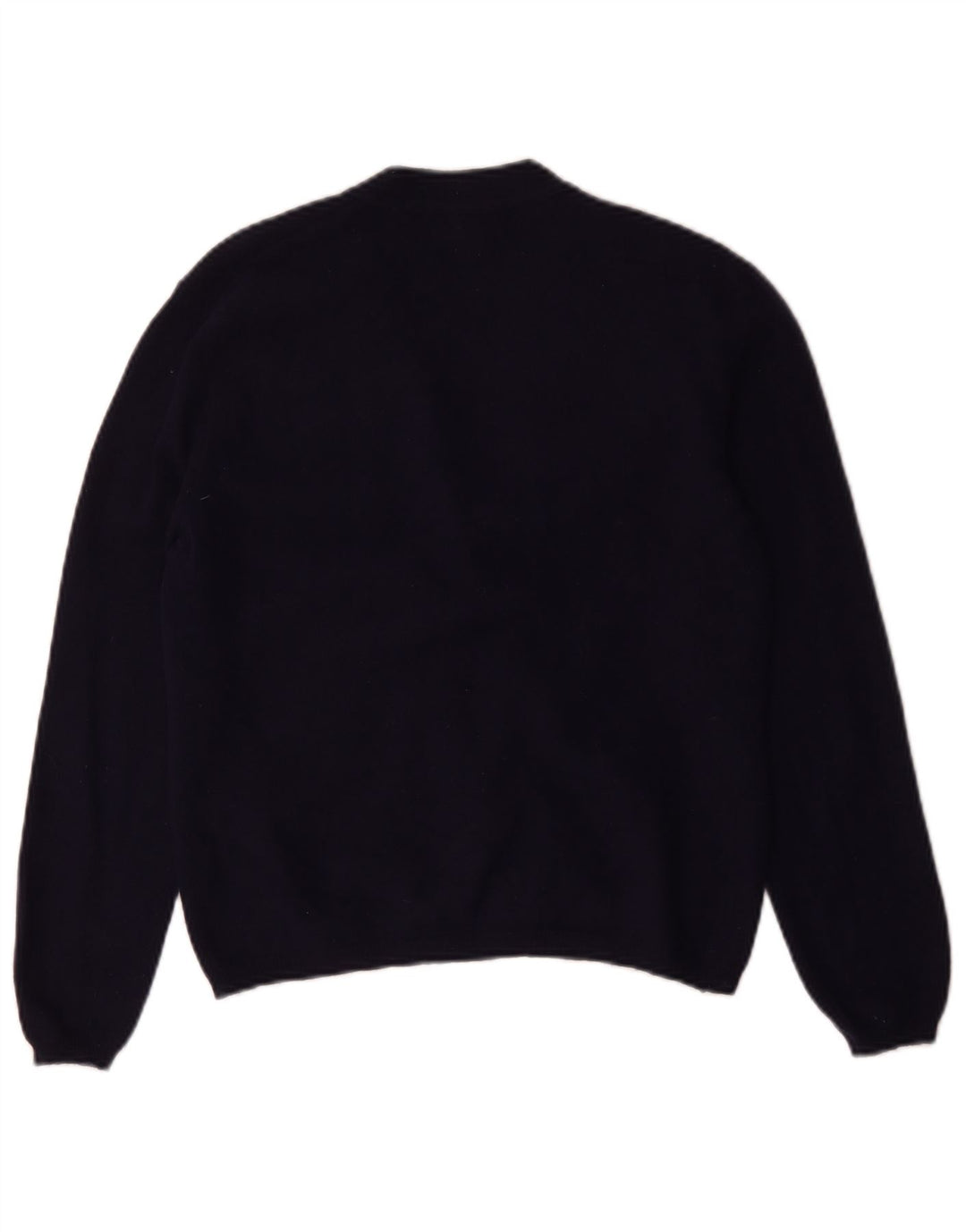 Zara Γυναικεία Ζακέτα UK 14 Large Navy Blue Wool