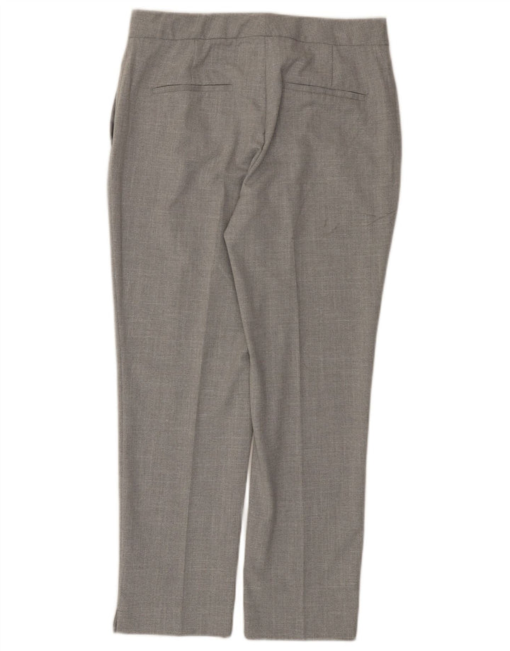 ZARA Γυναικείο ίσιο παντελόνι EU 40 Medium W30 L26 Grey Polyester