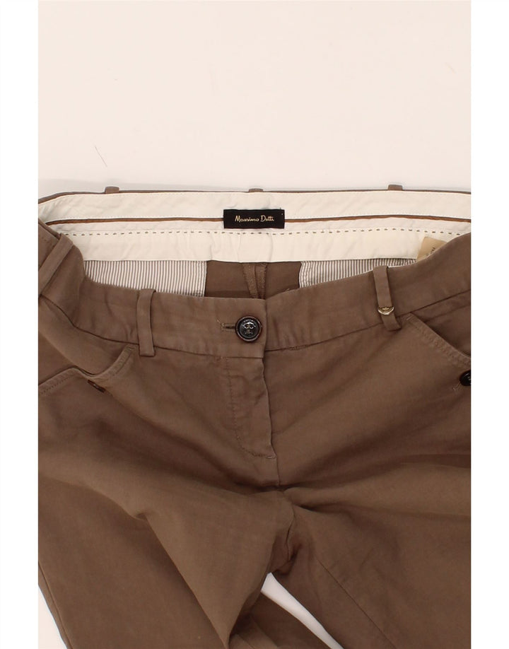 MASSIMO DUTTI Womens Slim Casual Trousers EU 40 Medium W30 L29 Brown Vintage Massimo Dutti and Second-Hand Massimo Dutti from Messina Hembry 