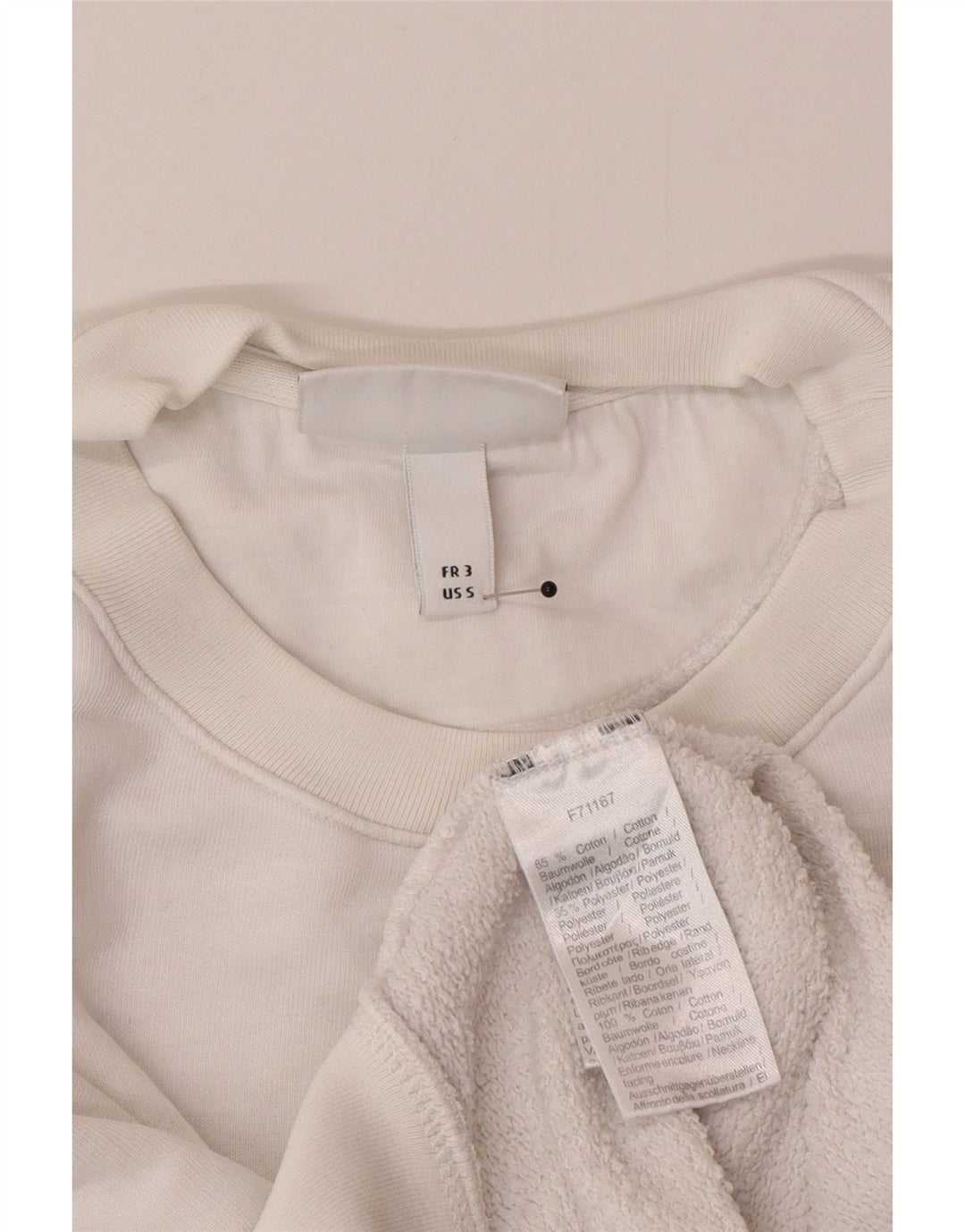 Ανδρικό γραφικό φούτερ Lacoste Jumper Μέγεθος 3 Μικρό λευκό βαμβακερό