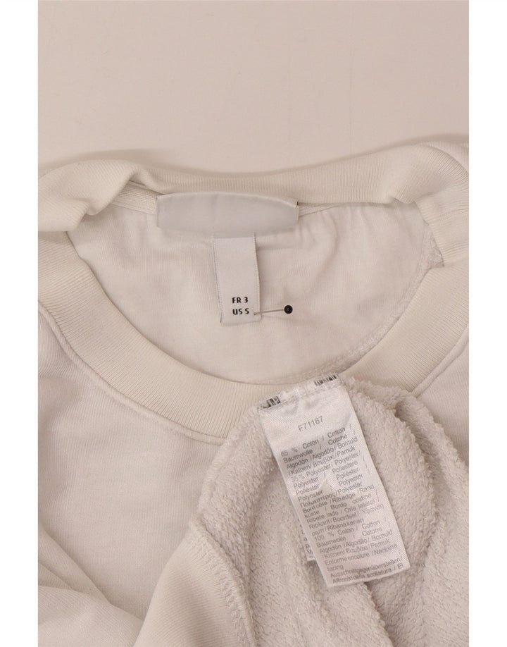Ανδρικό γραφικό φούτερ Lacoste Jumper Μέγεθος 3 Μικρό λευκό βαμβακερό