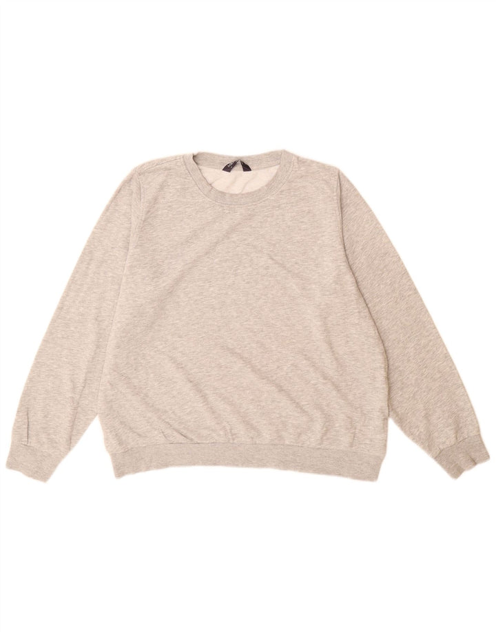 Marks & Spencer Γυναικεία μπλούζα μεγάλου μεγέθους Jumper UK 16 μεγάλο γκρι βαμβακερό