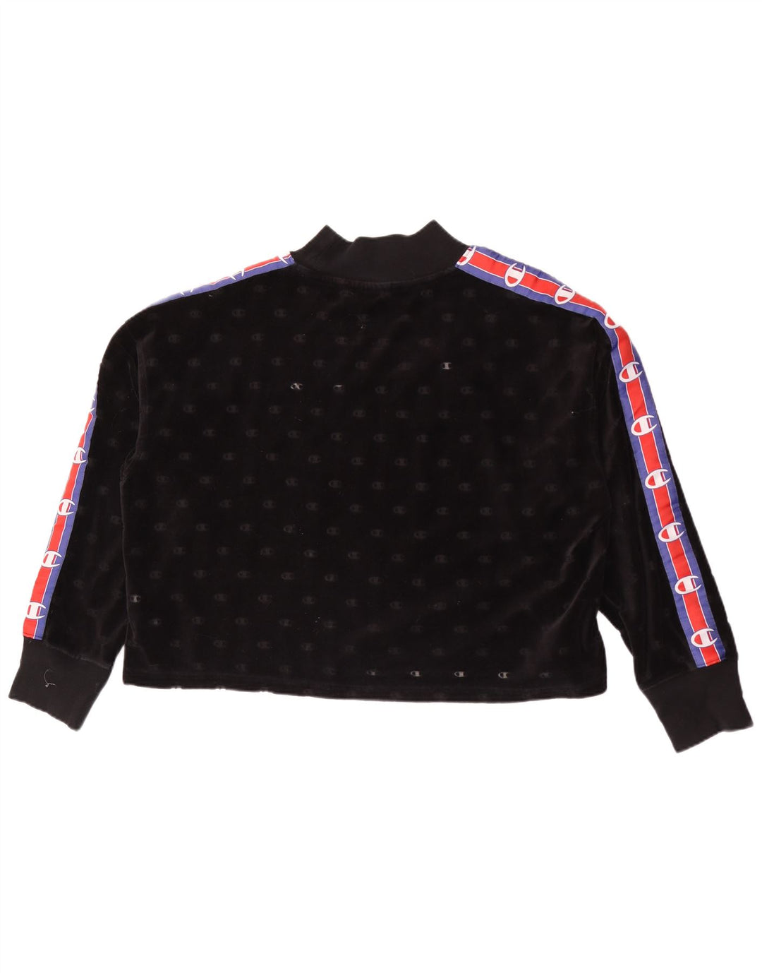 Champion Γυναικεία Γραφική Φούτερ Jumper UK 14 Medium Black Colourblock