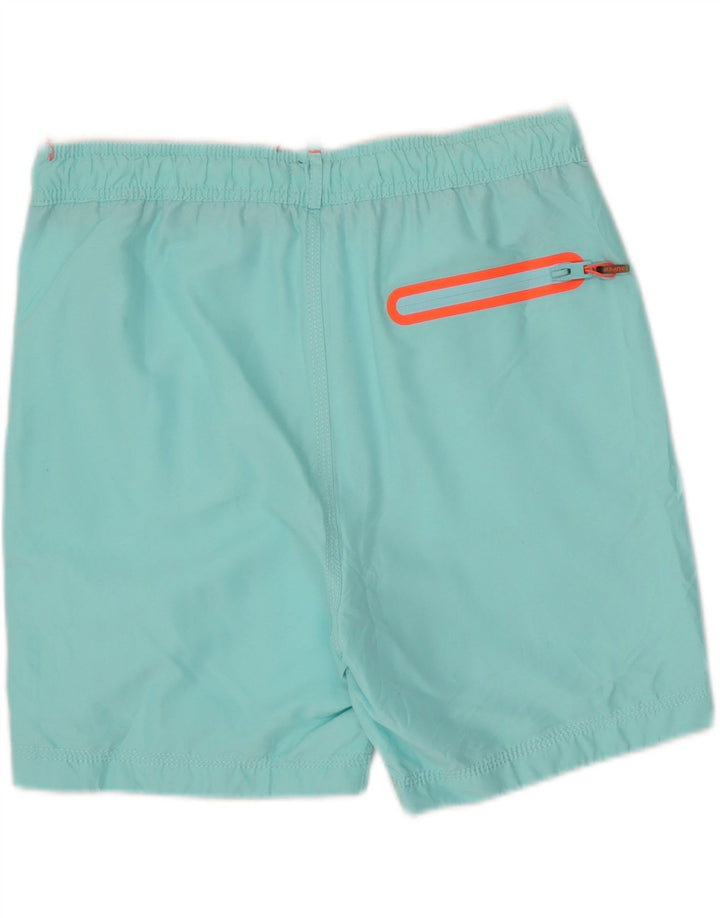 Ανδρικό γραφικό σορτς κολύμβησης Superdry με μεσαίο μπλε πολυεστέρα