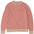 Marks & Spencer Γυναικείο πουλόβερ με λαιμόκοψη UK 14 Medium Beige ριγέ