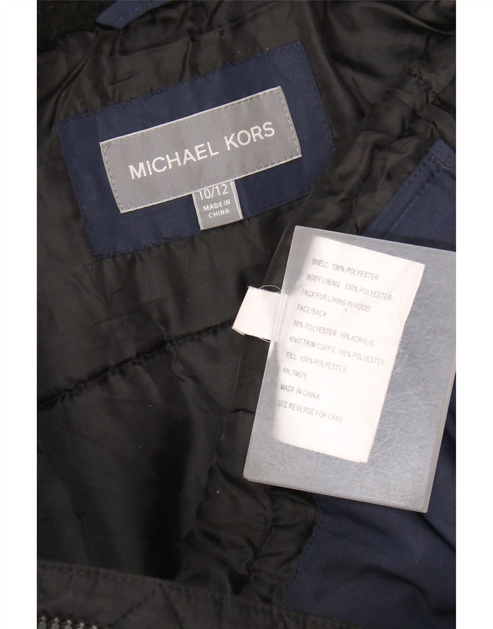 MICHAEL KORS Αγόρια αντιανεμικό μπουφάν 10-11 ετών Navy Blue Colorblock