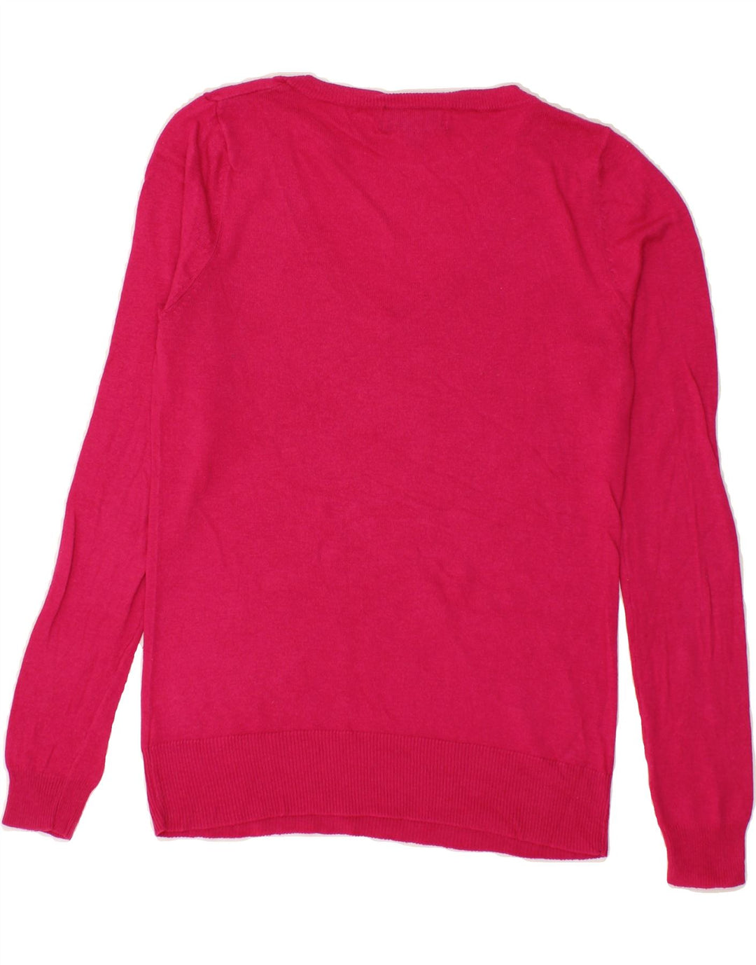 MOSSIMO Womens V-Neck Jumper Sweater UK 10 Small Pink Cotton Vintage Mossimo and Second-Hand Mossimo from Messina Hembry 