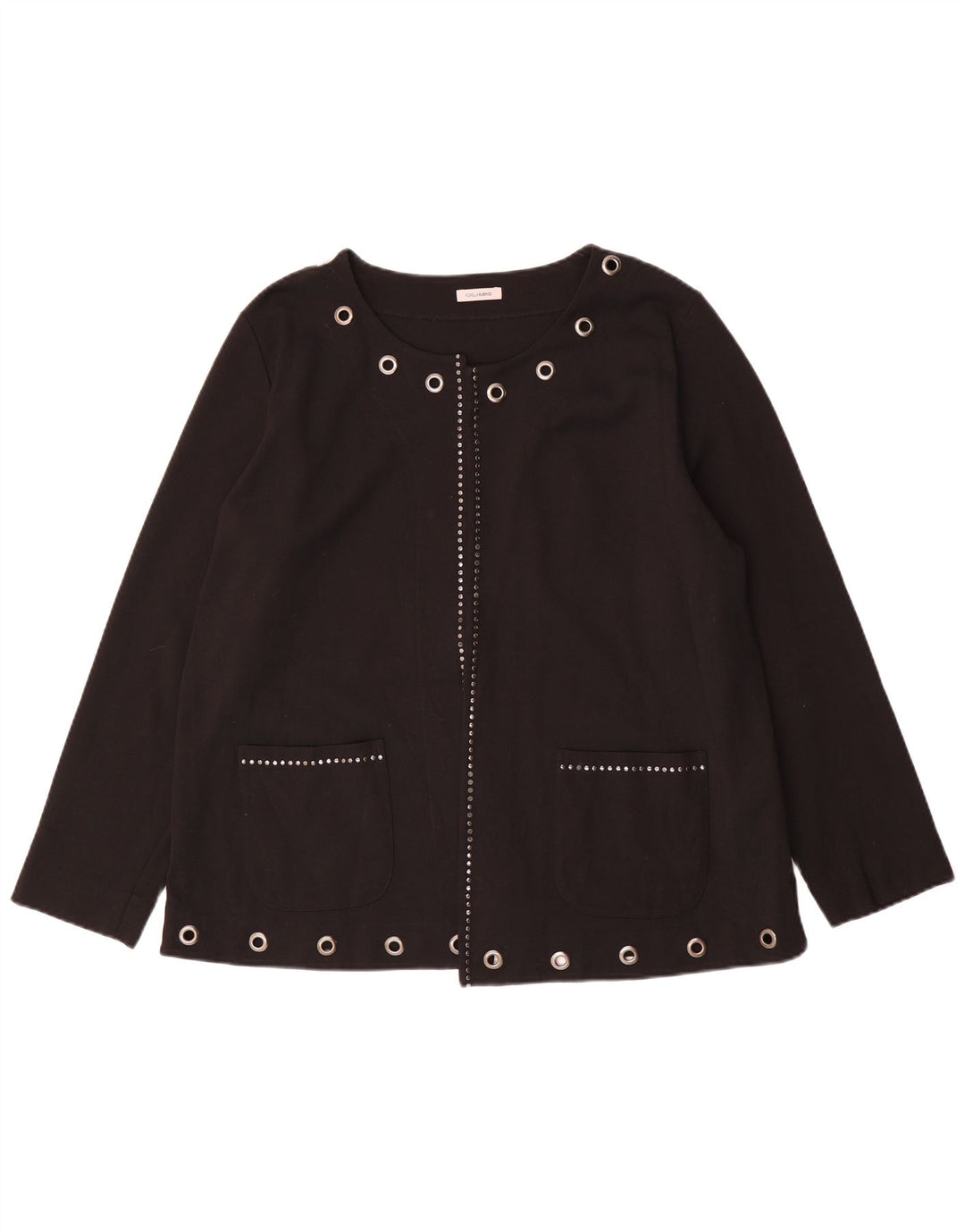 Fiorella Rubino Γυναικείο Oversized Open Blazer Jacket UK 14 Medium Black