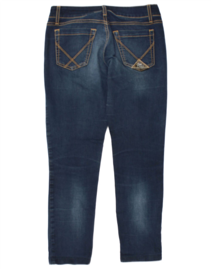 ROY ROGERS Womens Slim Jeans W28 L26 Navy Blue Cotton