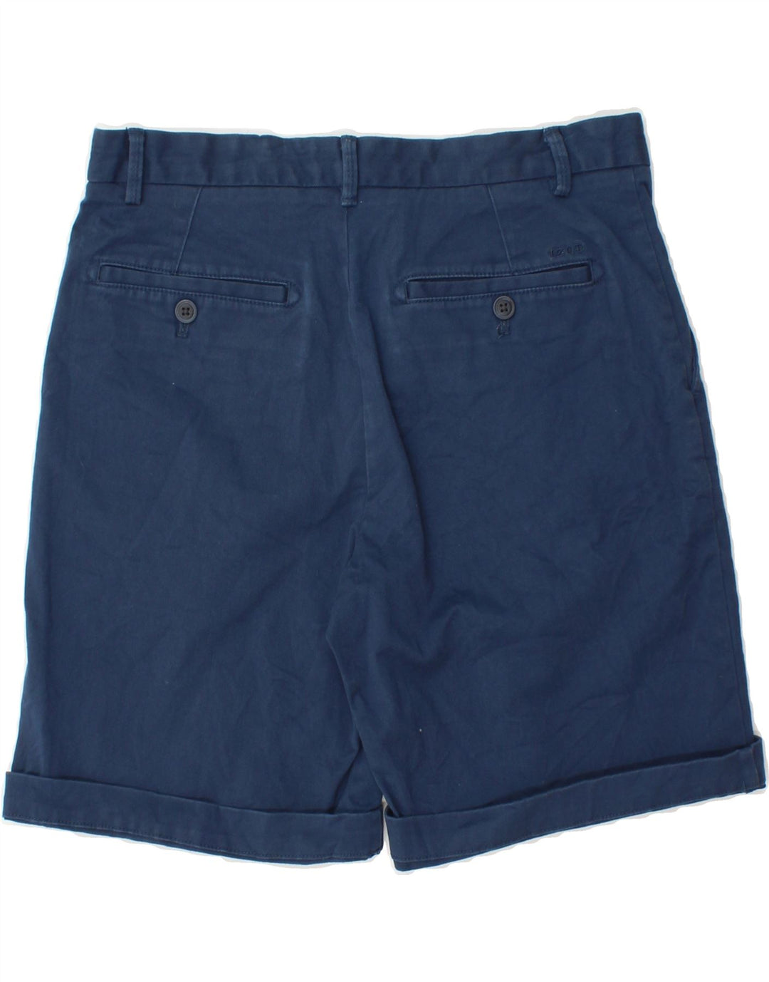 IZOD Mens Salt Water Chino Shorts W30 Medium Navy Blue Cotton Vintage Izod and Second-Hand Izod from Messina Hembry 