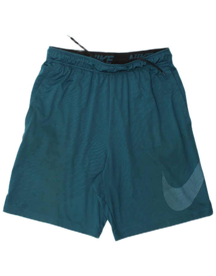 Γραφικό αθλητικό σορτς Nike ανδρικό Dri Fit με μεσαίο μπλε ριγέ πολυεστέρα