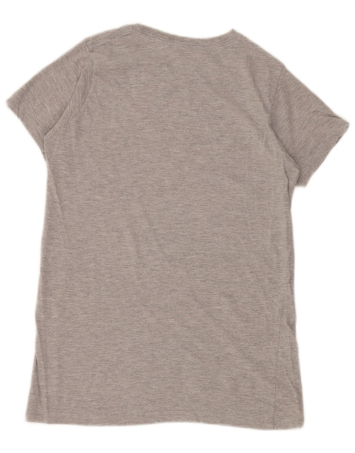 HARD ROCK CAFE Γυναικείο γραφικό μπλουζάκι Valencia Top UK 12 Medium Grey