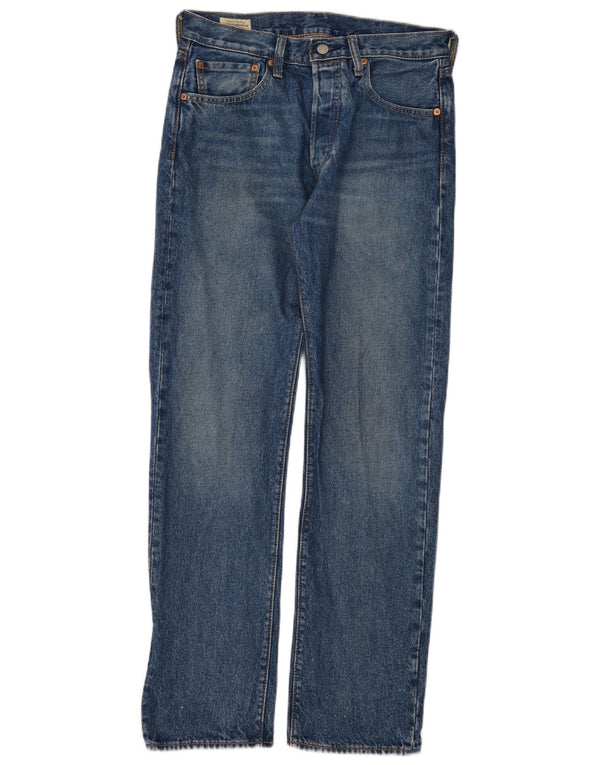 Levi's Mens 501 Straight Jeans W31 L32 Blue Cotton