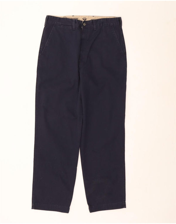 DOCKERS Ανδρικό παντελόνι Chino Loose Fit W33 L30 Navy Blue Cotton