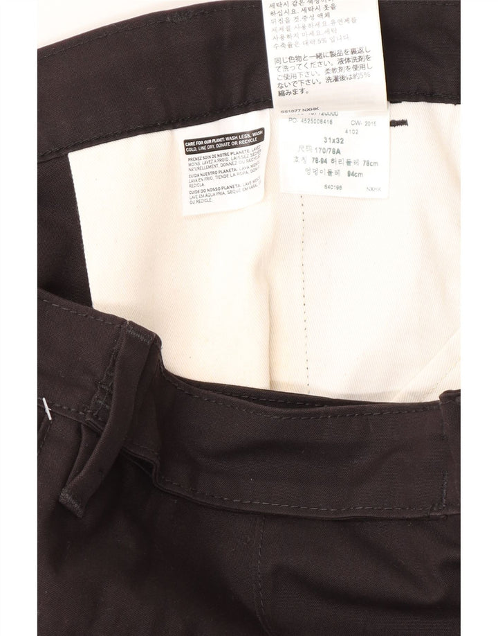 Ανδρικό παντελόνι Chino Levi's Slim W31 L32 Μαύρο βαμβακερό