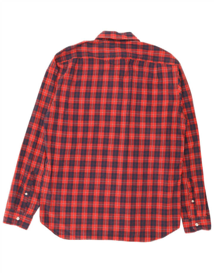 Ανδρικό πουκάμισο J. CREW Μέγεθος 16 1/2 Large Red Check Cotton