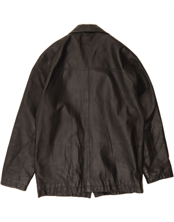 CANDA Mens Leather Jacket UK 40 Large Black Leather Vintage Canda and Second-Hand Canda from Messina Hembry 