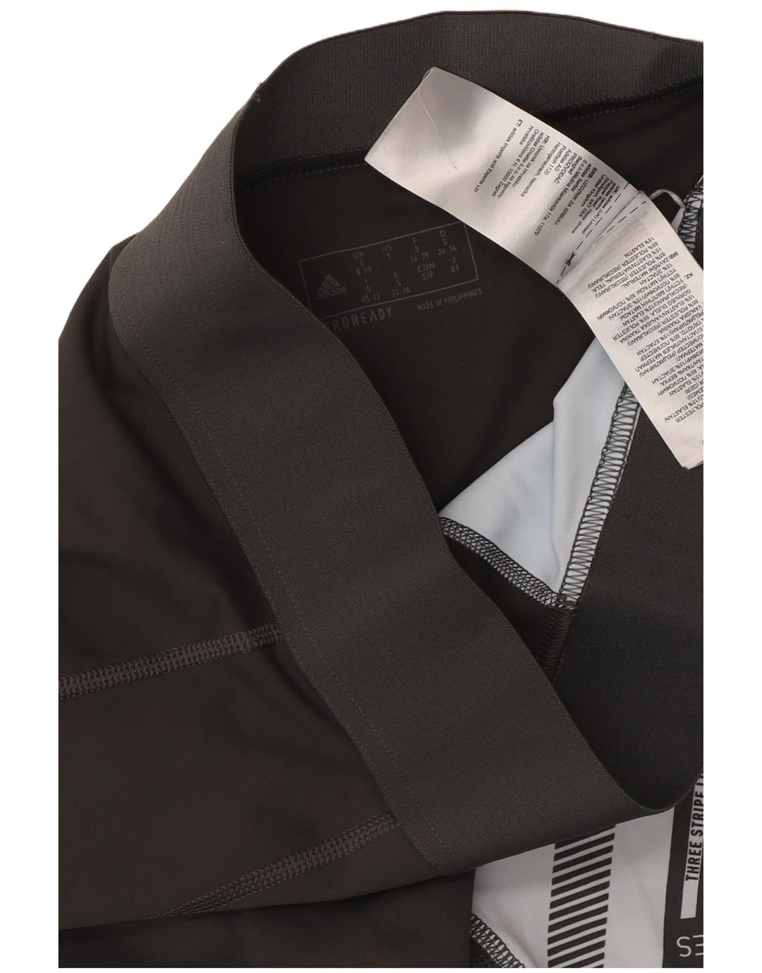 ADIDAS Γυναικεία Κολάν με τρεις ρίγες UK 8/10 Μικρό μαύρο γεωμετρικό