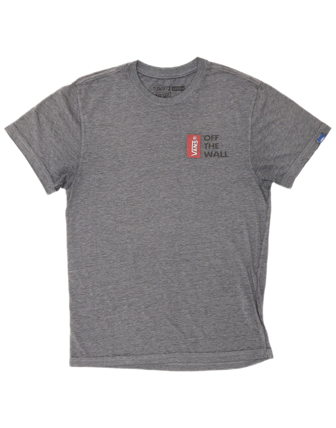 VANS Ανδρικό γραφικό μπλουζάκι με προσαρμοσμένη εφαρμογή, μικρό βαμβακερό γκρι