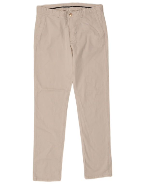 Massimo Dutti Ανδρικό Slim παντελόνι Chino EU 44 Large W34 L33 White